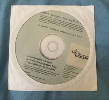Płyta instalacyjna CD dysk Siemens Windows XP Home