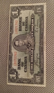 1 dolar Canada 1937