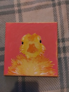 Obraz kaczuszki malowany ręcznie