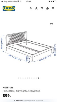 IKEA Łóżko +materac 