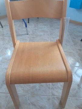Krzesło przedszkolne Kubuś drewniane