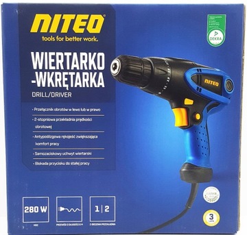 Wiertarko-wkrętarka Niteo Tools 230 V 280 W