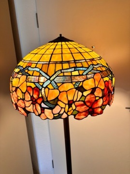 Lampa witrażowa Tiffany podlogowa