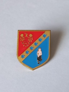 Herb powiat Białobrzeski przypinka pin metaliczna