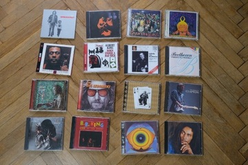 102 albumów CD z muzyką m.im. jazz, rock, blues