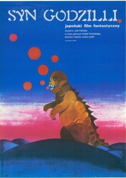 SYN GODZILLI plakat filmowy -Lipińska 1974!