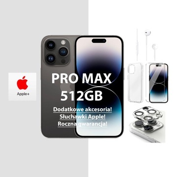 NOWY APPLE IPHONE 14 PRO MAX 512GB 15 GW-12msc FV!