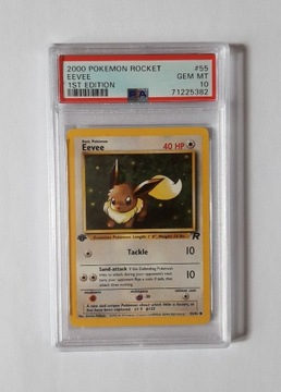 PSA 10 Pokemon Eevee Team Rocket 55/82 1st edition