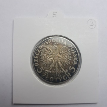 Moneta 5 zł Głowa kobiety 1934 srebro (nr.5/3)