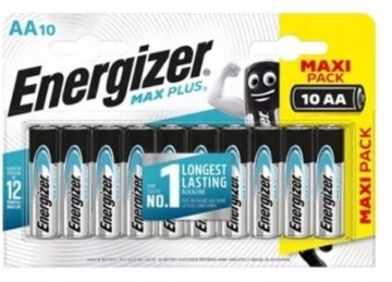 10x Baterie alkaliczne Energizer AA MAX PLUS LR6