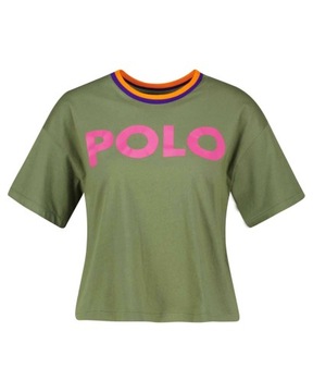 Bawełniany t-shirt polo ralph lauren