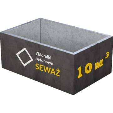 Szambo betonowe 10000 litrów / 10m3 - Zbiornik