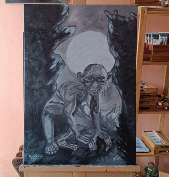 Obraz ,,Gollum" akryl na płótnie 50 x70 