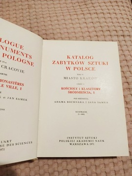 Katalog Zabytków Sztuki w Polsce Tom IV Kraków