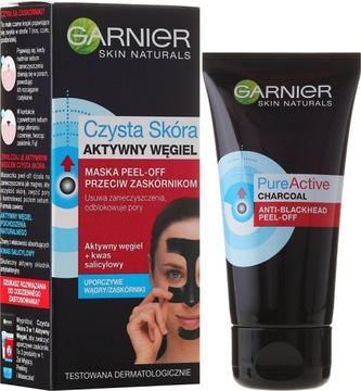 Garnier Skin Active Maska do twarzy Aktywny węgiel