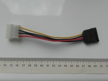 Kabel przejściówka MOLEX-SATA, 15cm, używany