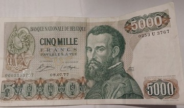 Banknot Frank Belgijski 