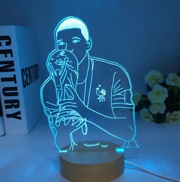 Kylian Mbape lampka 3D