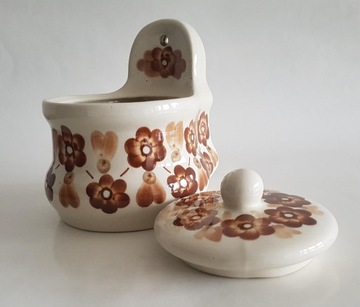 Pojemnik porcelanowy porcelana PRL dekor ceramika