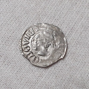Ludwik Andegaweński denar saracen 1342-1382