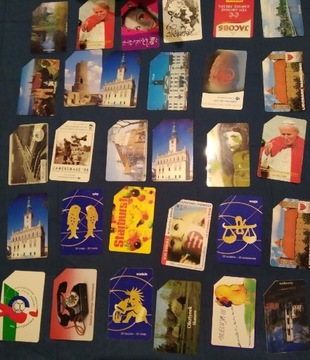 Kolekcjonerskie karty telefoniczne 30 papież miast
