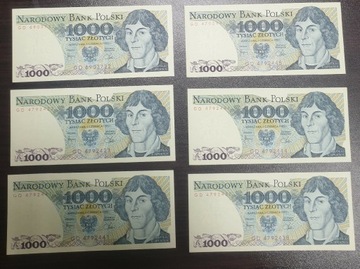 Banknot 1000 zł 1982 PRL