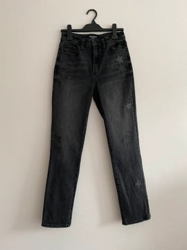 Czarne jeansy gwiazdki oryginalne Juicy Couture 26