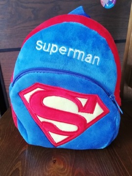 Plecak dla dzieci pluszowy superman
