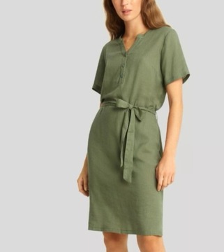 Sukienka Greenpoint 38 oliwkowa zielona khaki 24hm