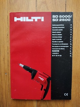 Instrukcja obsługi HILTI SD 5000/ SD 2500