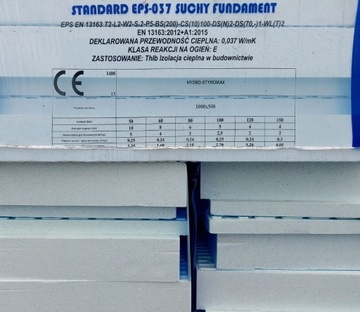 Styropian Fundament Hydro-Styromax EPS 037 15cm fr