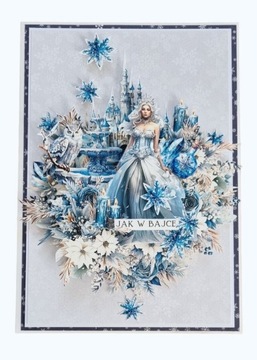 Kartka urodzinowa imieniny życzenia Królowa Śniegu