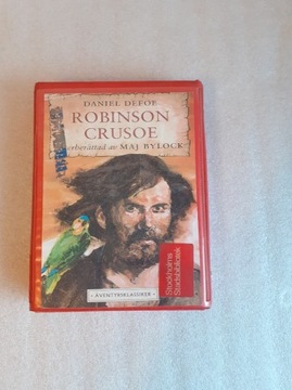 Robinson Cruzoe książka i audiobook szwedzki