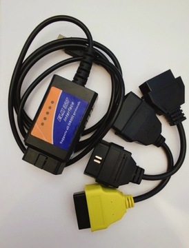 Fiat ELM 327 USB + ADAPTERY
