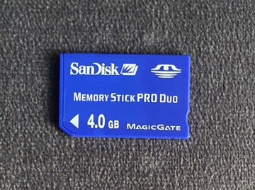 Karta pamięci Memory Stick Pro Duo Sandisk 4 gb