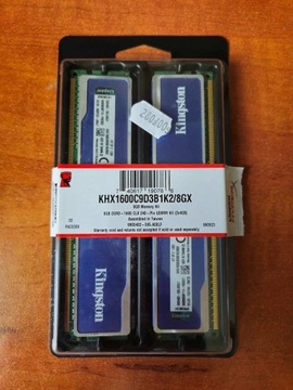 Pamięć Kingston DDR3 1600MHz CL9 8 GB (2x4)