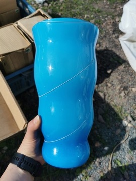Błękitny duży wazon