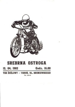 1982 r Torun/czysty/SREBRNA OSTROGA