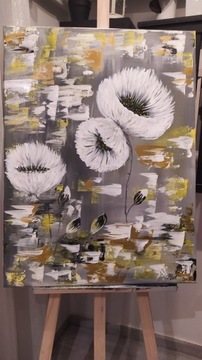 Obraz kwiaty abstrakcja