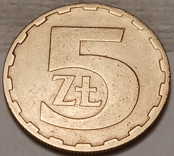 5 zł złotych 1980 r. niski nakład: 10.100.000 szt