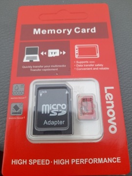Karta pamieci micro SD 1TB lenovo adapter nowa 