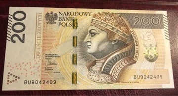 Banknot 200 złotych RADAR UNC