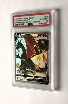 PSA 10 Pokemon Charizard V Champion's Path 79/73