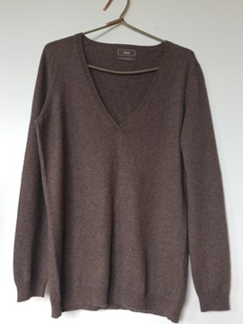 sweter unisex z kaszmirem angorą M&S r.L UK16 