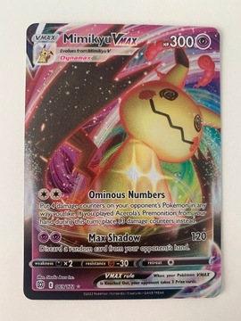 POKEMON KARTA BRILLIANT STARS MIMIKYU VMAX 069/172