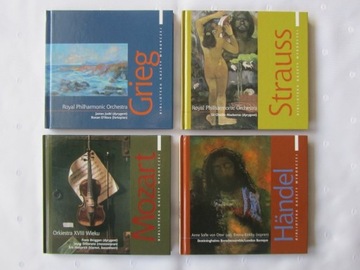 4 płyty CD z muzyką klasyczną z serii "Wielcy kompozytorzy"