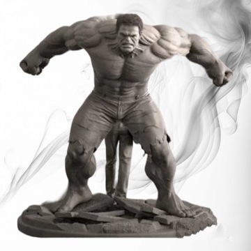 Figurka druk 3D żywica " Hulk & Bruce  " -12cm