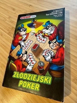 "Złodziejski poker" Komiks Kaczor Donald 