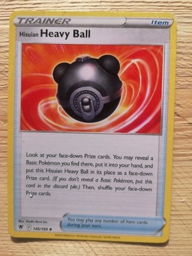 Karty pokemon Trener Heavy Ball 146/189