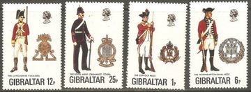 Znaczki Mi.338/41 Gibraltar 1976
